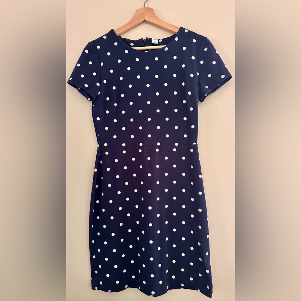 Old Navy Blue Polka Dot Dress